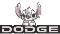 Dodge logo Stitch embroidery design