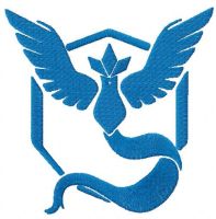 Pokemon Go Team Mystic embroidery design