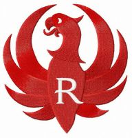 Ruger alternative logo embroidery design