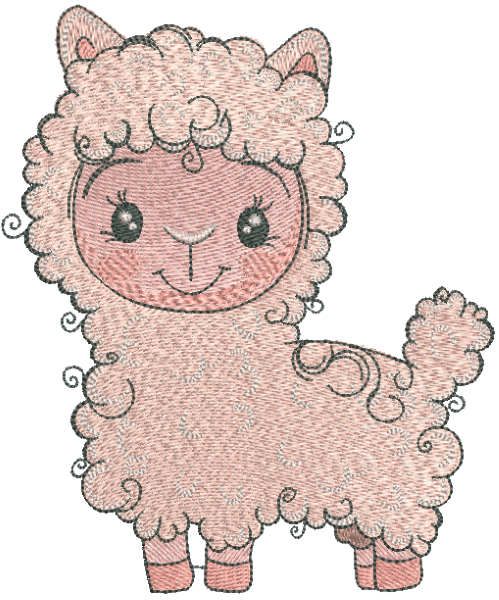 Farm baby embroidery design