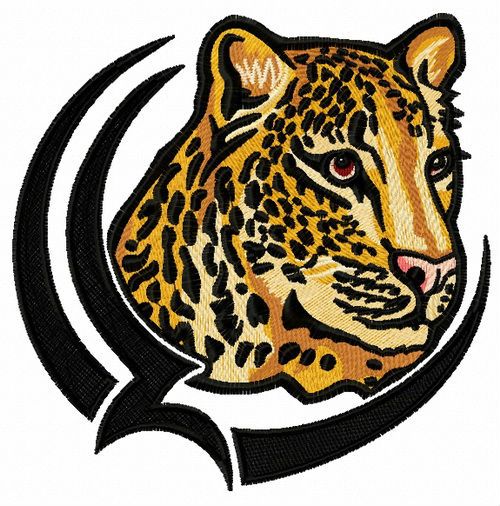 Cheetah 6 machine embroidery design