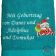 Bath towel with Funny Santa Claus embroidery design