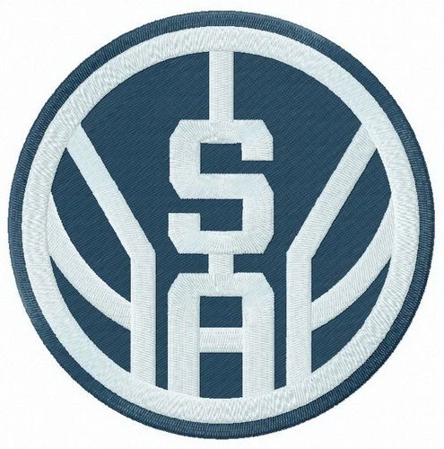San Antonio Spurs logo machine embroidery design