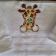 Bath towels with Twiggy giraffe embroidery design
