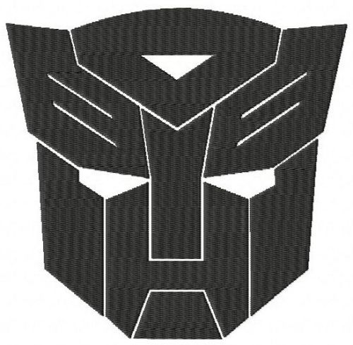 Transformers logo machine embroidery design