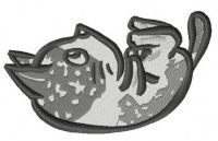 Cat's family 5 embroidery design