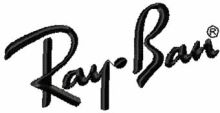 Ray-Ban Logo embroidery design