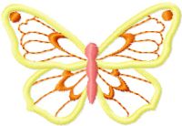 Butterfly Applique embroidery design