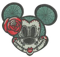 Halloween Minnie Mouse embroidery design