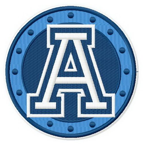 Toronto Argonauts logo machine embroidery design