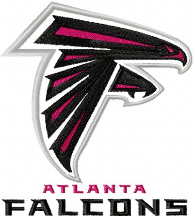 Atlanta Falcons logo embroidery design