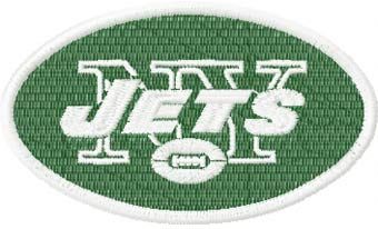 New York Jets logo machine embroidery design 
