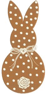 Easter Bunny Ears polka dot embroidery design