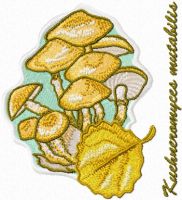 Kuehneromyces mutabilis embroidery design