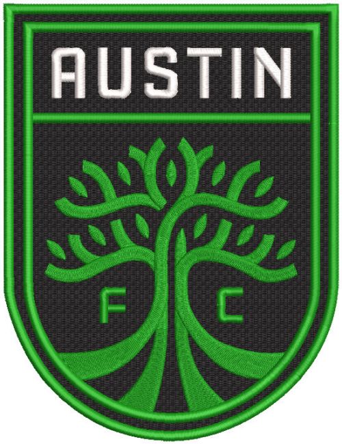Austin fc logo embroidery design
