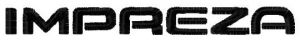 Subaru Impreza logo embroidery design