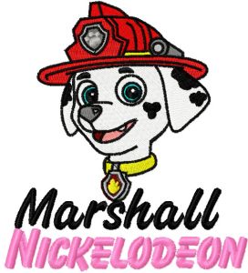 Marshall 2 embroidery design