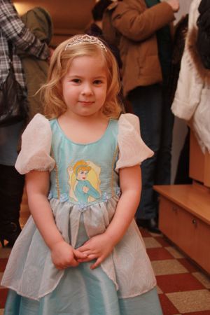 Dress with princess embroidery design