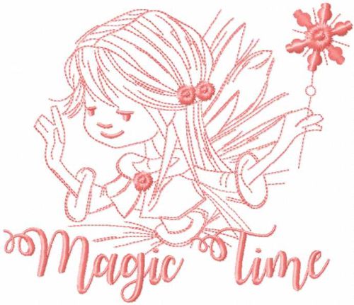 Fairy magic time free embroidery design