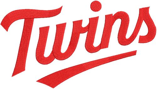 Minnesota Twins wordmark logo embroidery design