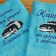 Towels with cars sheriff embroidery design