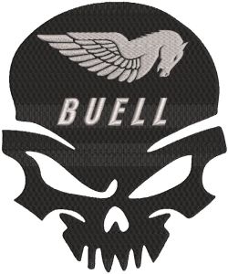 Buell Punisher embroidery design