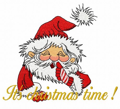 It's Christmas time machine embroidery design