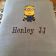 towel with minion embroidery design