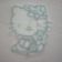 Hello Kitty summer day design embroidered