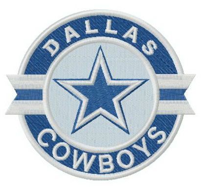 Dallas Cowboys logo machine embroidery design