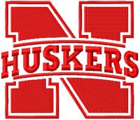 Nebraska Cornhuskers Primary logo embroidery design