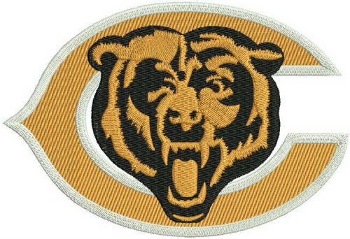 Chicago Bears logo 2 machine embroidery design
