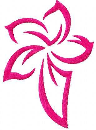 Tribal flower free embroidery design 8