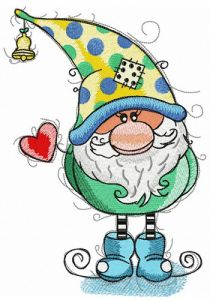 Gnomes celebrate Valentine's Day too embroidery design