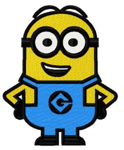 Happy Minion 4 embroidery design