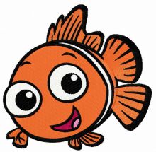 Happy Nemo embroidery design
