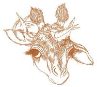 Strange friends embroidery design