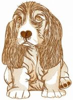 Waiting for master embroidery design