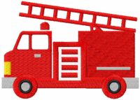 Fire truck free embroidery design