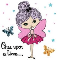 Once upon a time embroidery design