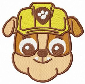 Rubble muzzle embroidery design