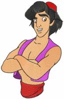 Aladdin embroidery design