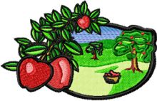 Apple Garden embroidery design