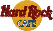 Hard Rock Cafe Logo embroidery design