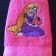 Embroidered Rapunzel on towel