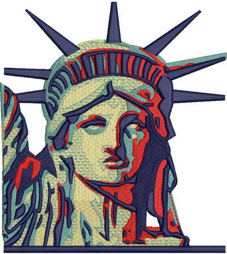 Statue of Liberty 2 machine embroidery design
