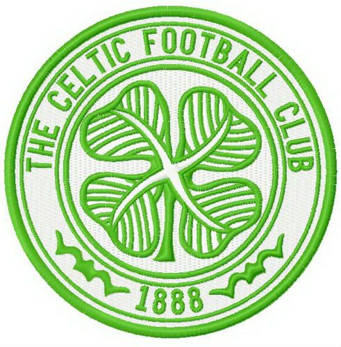 The Celtic FC logo machine embroidery design