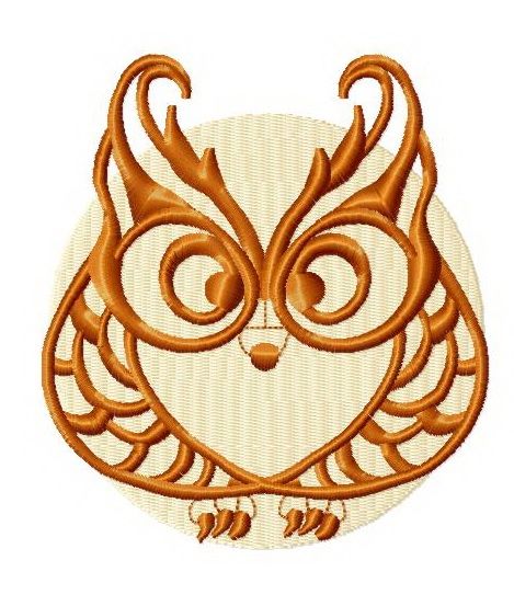 Owl granny 4 machine embroidery design