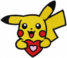 Romantic Pokemon embroidery design
