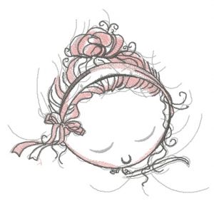 Ballerina's dreams embroidery design